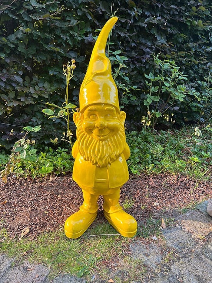 Vtw Living - Tuinkabouter - Kabouter - Geel - 100 cm