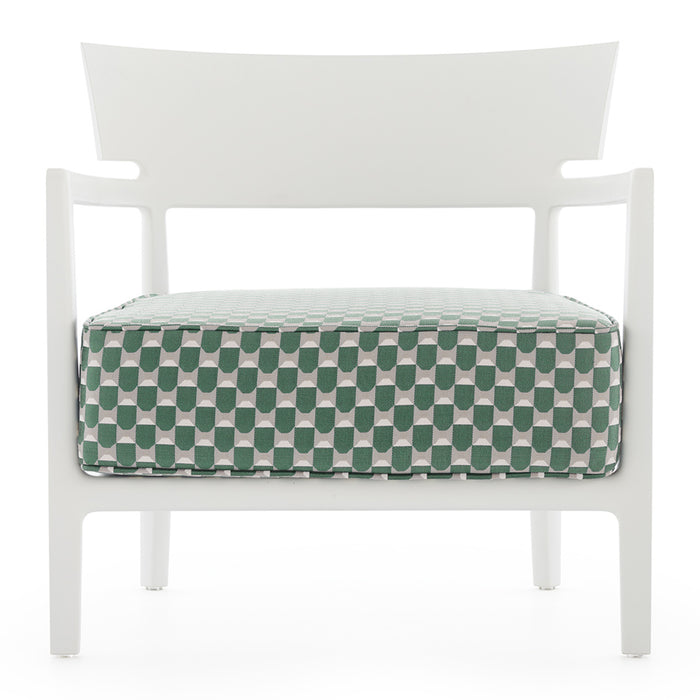 Kartell Cara Mat Liberty Tuinstoel - Groen / Wit