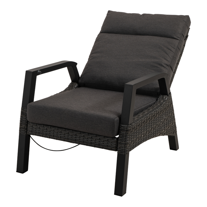 Lesli Living Loungestoel Treviso Forte - zwart