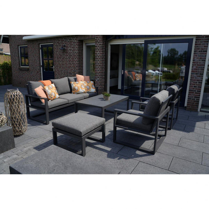 Lesli Living Loungestoel Pina Colada nuance - antraciet