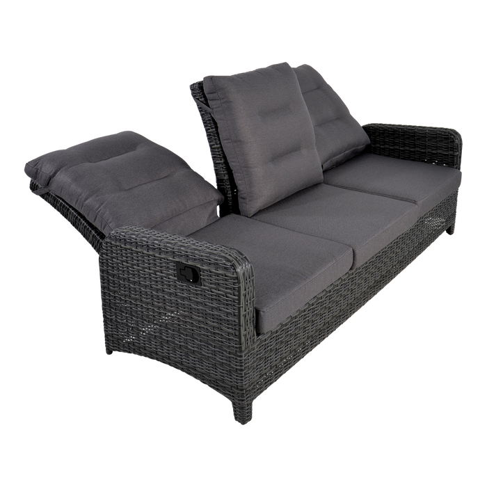 Lesli Living Loungebank Soho Forte - antraciet