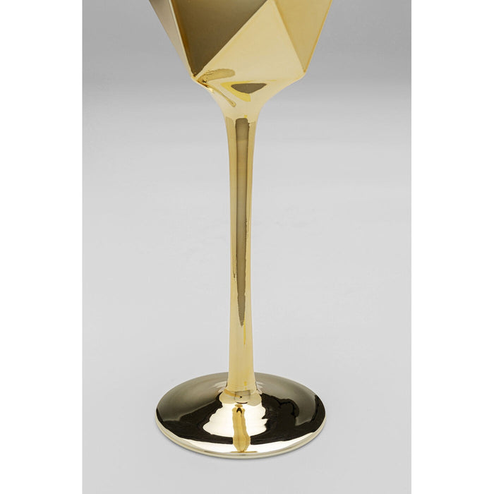Kare Design Diamond champagneglazen goud 4st
