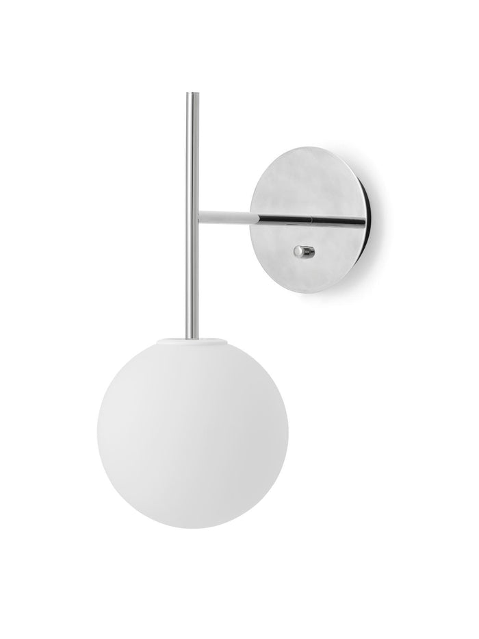 Audo Copenhagen TR Bulb Suspended wandlamp Polished Steel