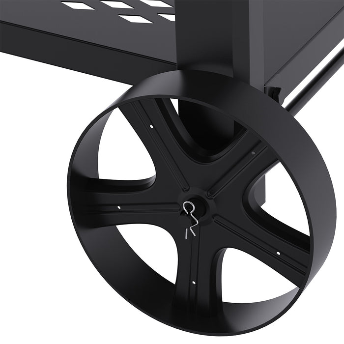 Patton Smoker Houtskoolbarbecue Oklahoma - Zwart