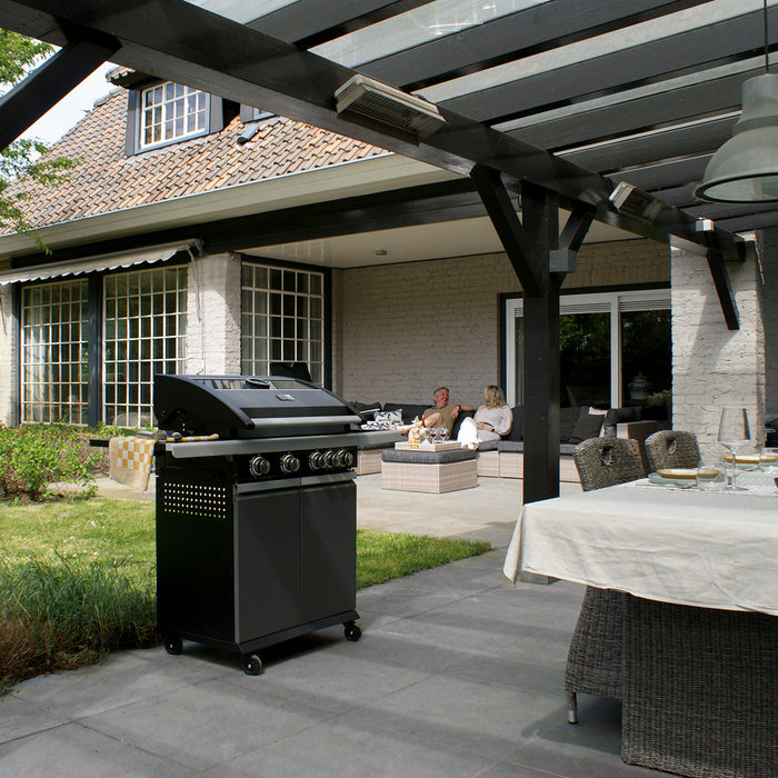 Patton Patio Pro Chef 4+1 Gasbarbecue - Frozen Grey