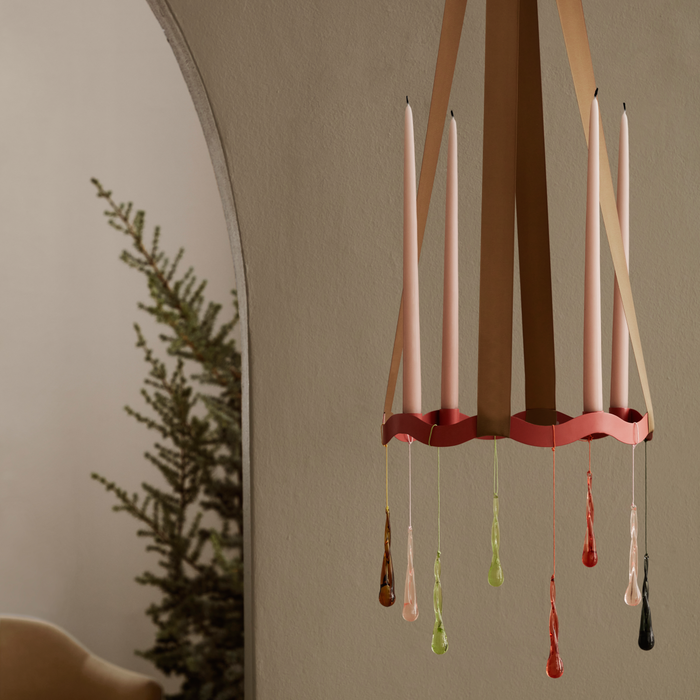 Broste Copenhagen Halo Kandelaar - Pumpkin Orange