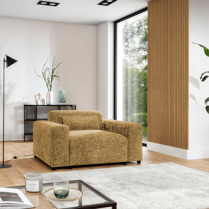 by fonQ Velura Fauteuil - Chenille - Oker