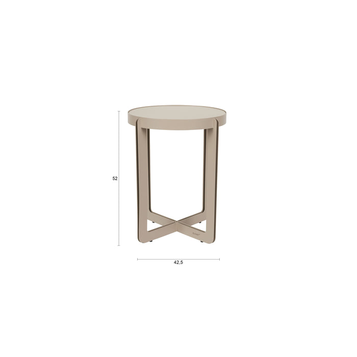 Zuiver Centre Bijzettafel Rond 42.50 cm Beige