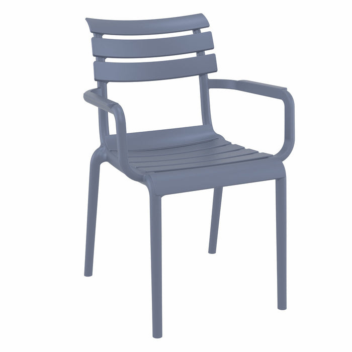 Paris tuinstoel donker grijs - 2 stuks