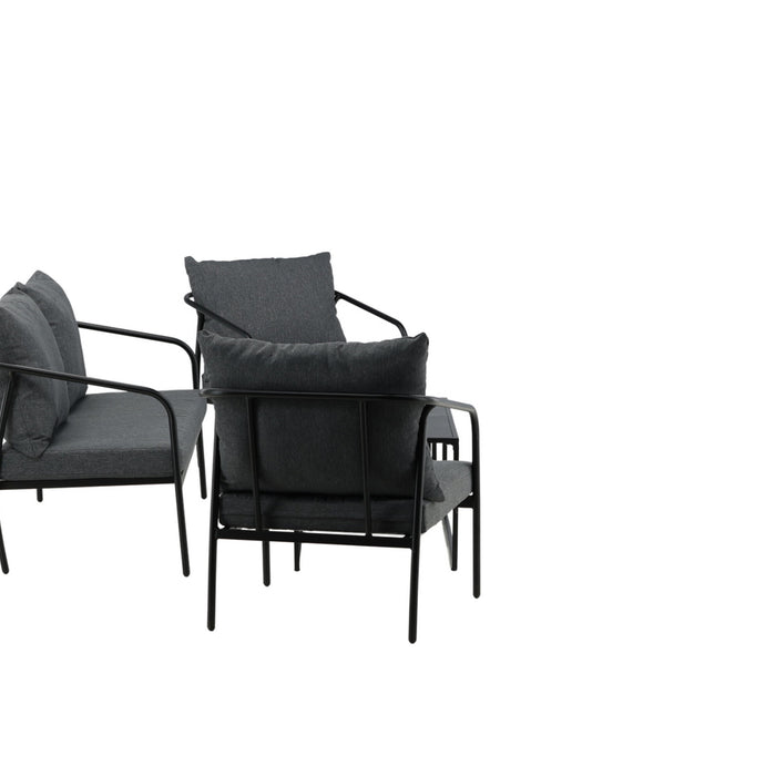 Fjôrd - Tuinset Zwart|Grijs - Staal - Sopot