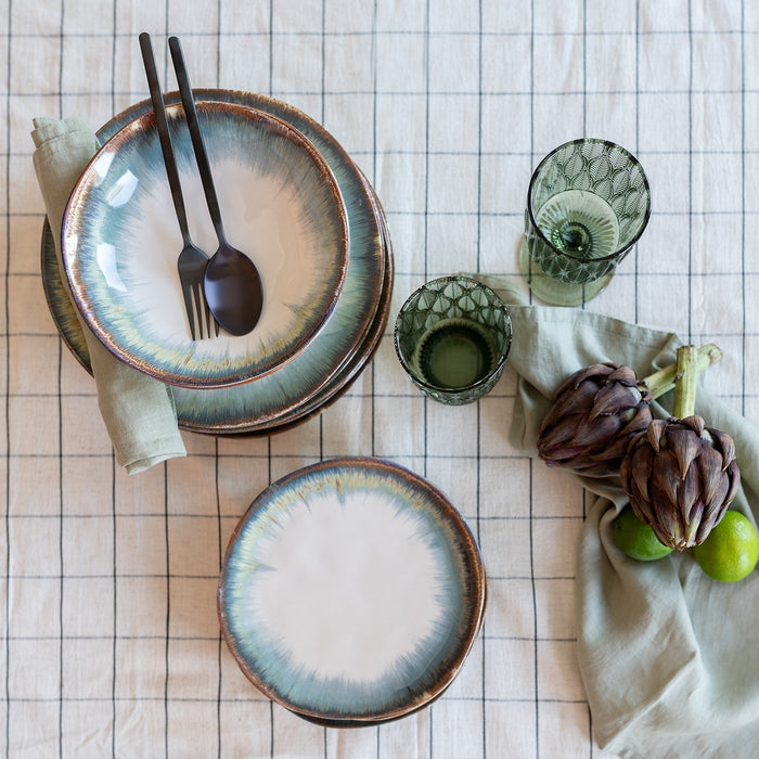 Kare Design Organic borden blauw 26cm 4st