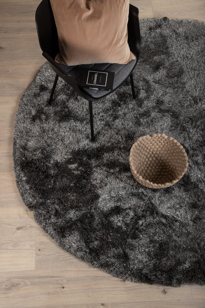 Fjôrd - Vloerkleed Grijs - Ø200cm - Shiva