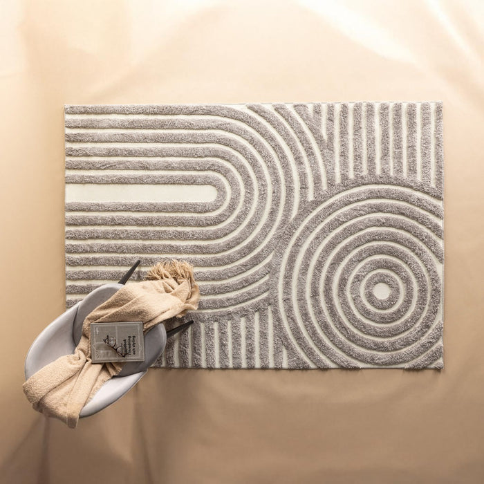 Fjôrd - Vloerkleed Grijs|Wit - 230x160cm - Nikita