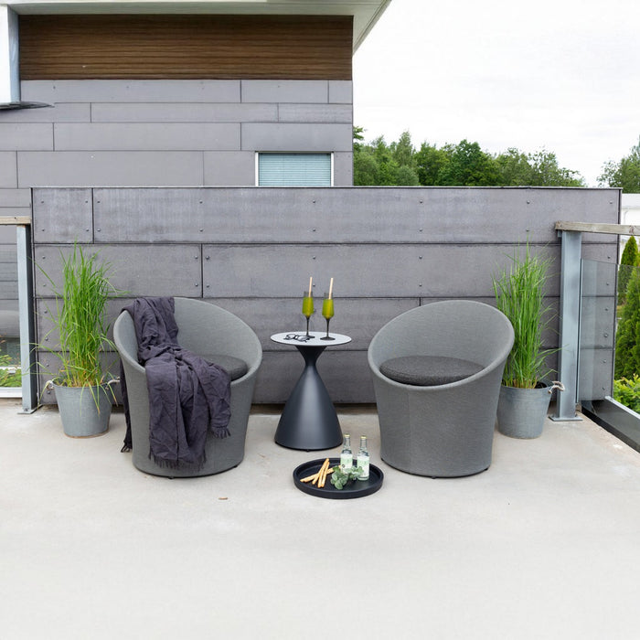 Fjôrd - Loungeset Zwart|Grijs - Spoga