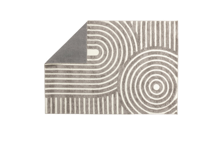 Fjôrd - Vloerkleed Grijs|Wit - 230x160cm - Nikita