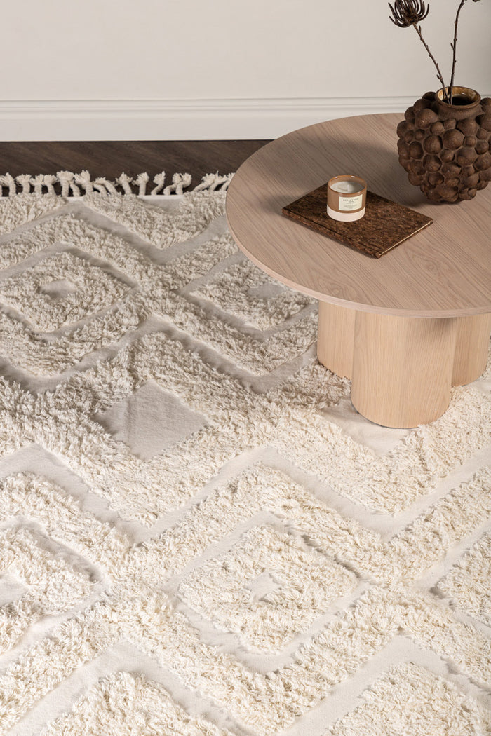 Fjôrd - Vloerkleed Wit - 200x300cm - Hilma