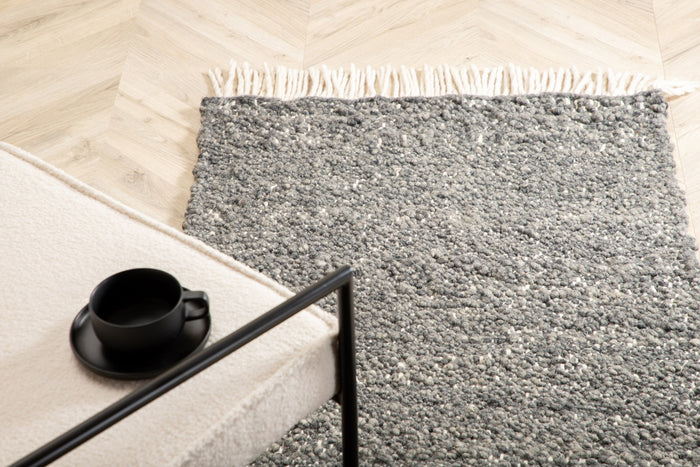 Fjôrd - Vloerkleed Grijs - 80x250cm - Betina