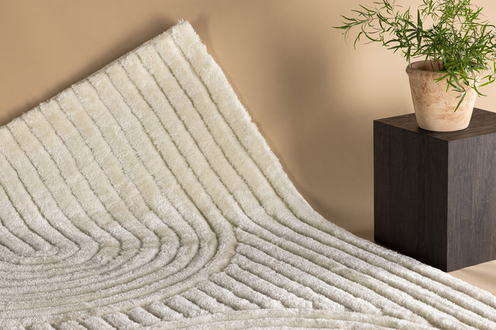 Fjôrd - Vloerkleed Wit - 290x200cm - Niklas