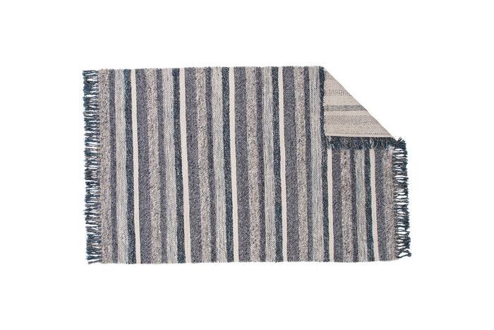 Fjôrd - Vloerkleed Blauw|Grijs - 200x300cm - Agra