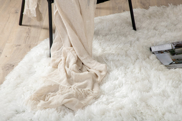 Fjôrd - Vloerkleed Wit - Ø200cm - Grace