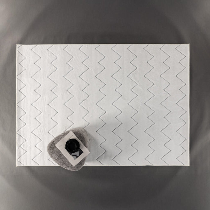 Fjôrd - Vloerkleed Wit - 230x160cm - Fia