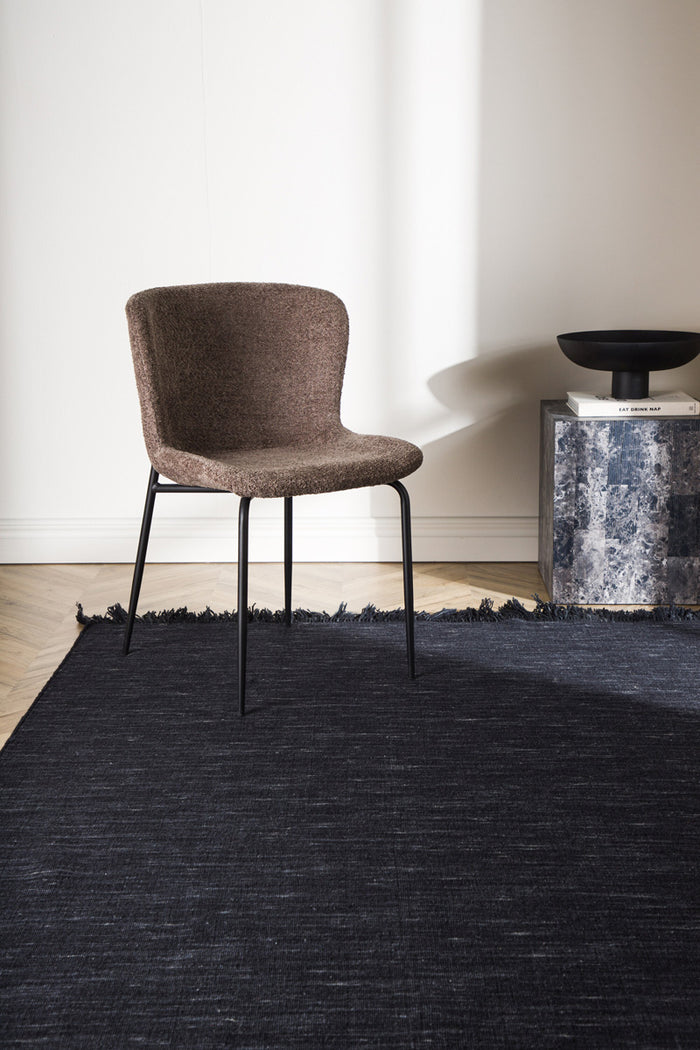 Fjôrd - Vloerkleed Zwart - 230x160cm - Elton