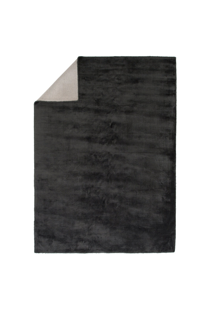 Fjôrd - Vloerkleed Donkergrijs - 170x240cm - Indra