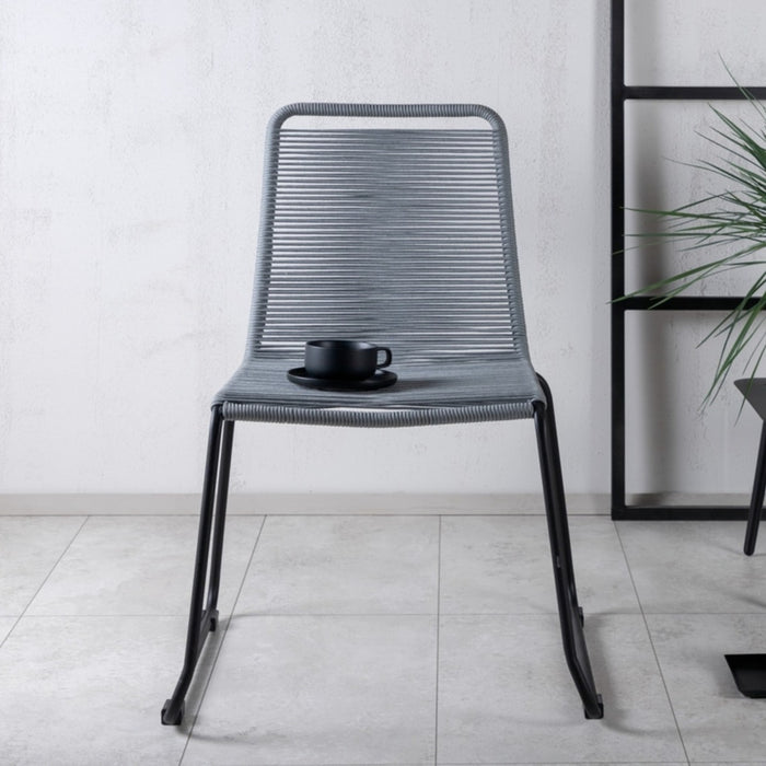 Fjôrd - Tuinstoel Grijs - Touw - Lindos - Set van 2