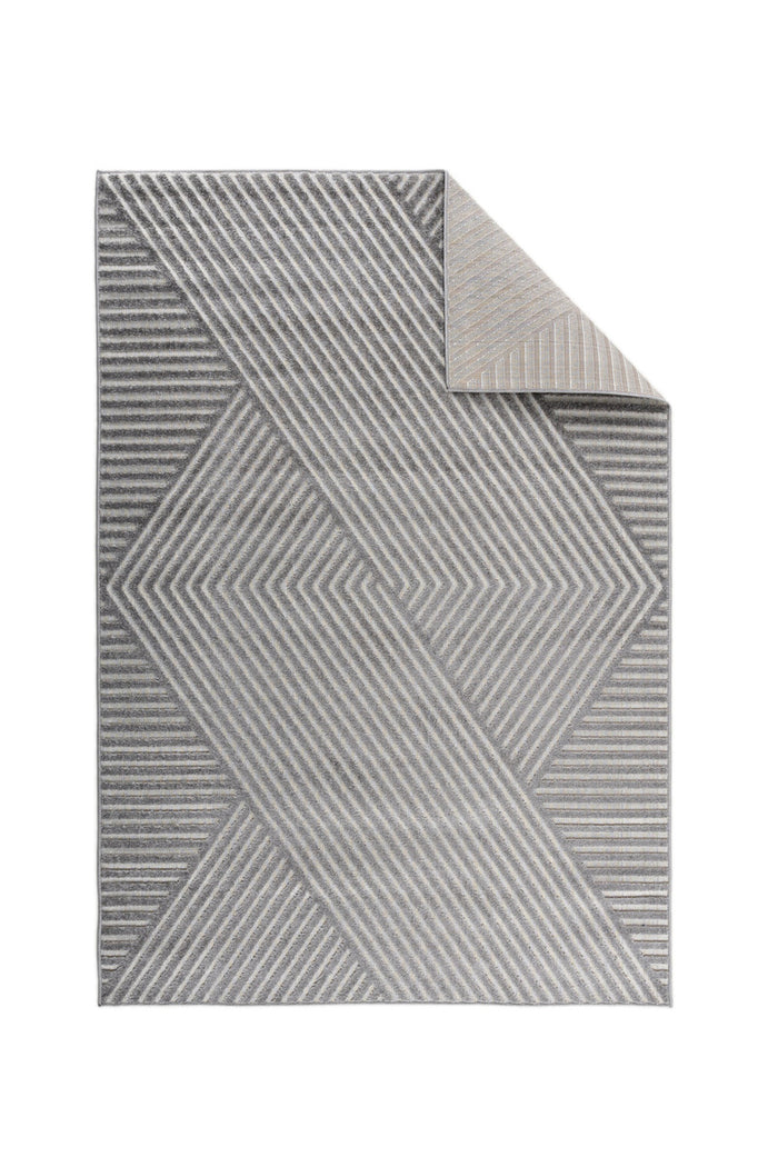 Fjôrd - Vloerkleed Grijs - 340x240cm - Aron