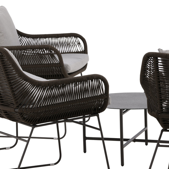 Fjôrd - Tuinset Bruin|Donkergrijs - Staal - Daveo