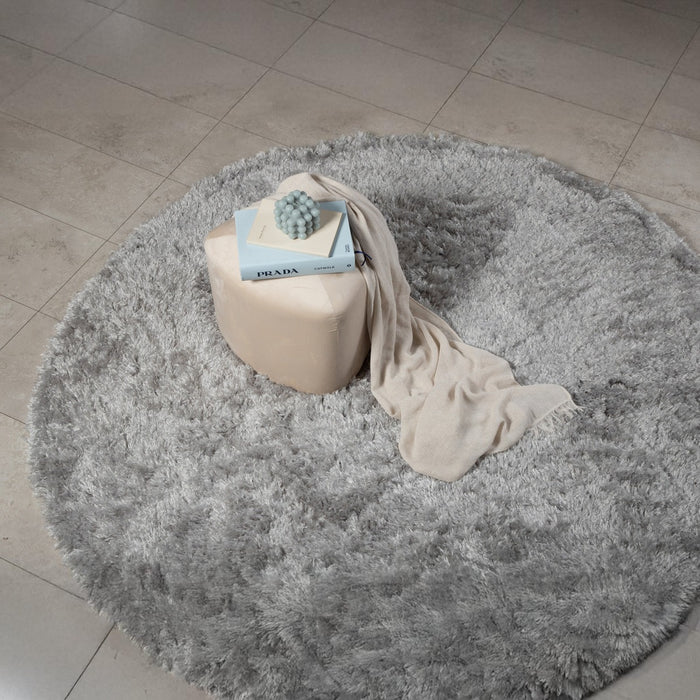 Fjôrd - Vloerkleed Zilver - Ø200cm - Natta