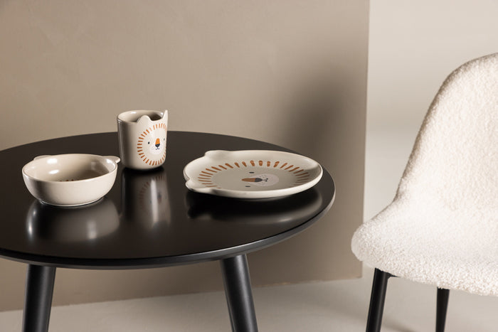 Fjôrd - Kindertafel Zwart Ø60cm - MDF - Plaza