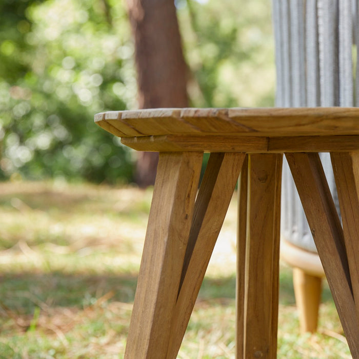 Tikamoon - Tuintafeltje in gerecycled massief teakhout Katrine