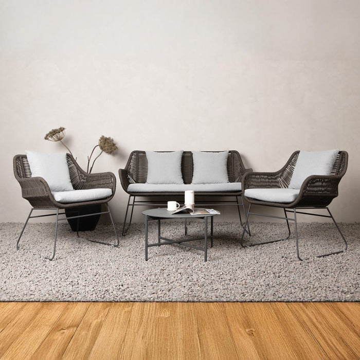 Fjôrd - Tuinset Bruin|Donkergrijs - Staal - Daveo