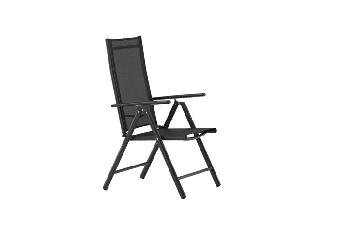 Fjôrd - Tuinstoel Zwart Verstelbaar - Break - Set van 2