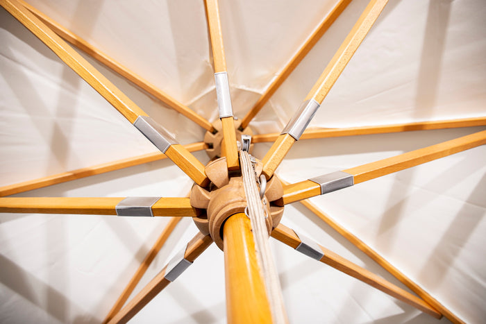 Fjôrd - Parasol Wit Ø3m - Hout - Naxos