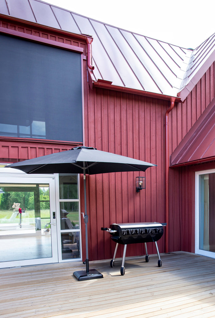 Fjôrd - Parasol Zwart 3m - Stof - Leeds