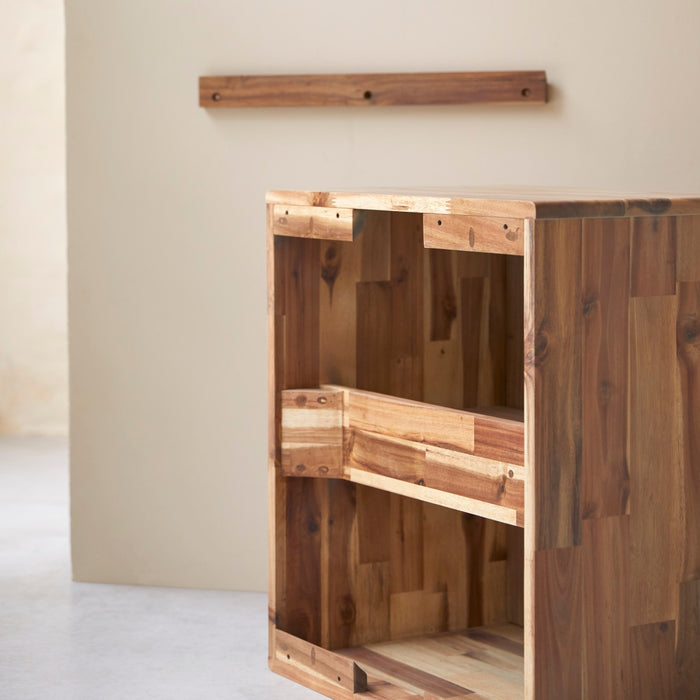 Tikamoon - Badkamermeubel van acaciahout 80 Lila