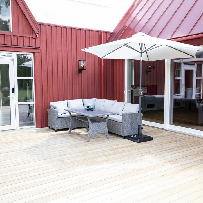 Fjôrd - Parasol Wit 3m - Stof - Leeds