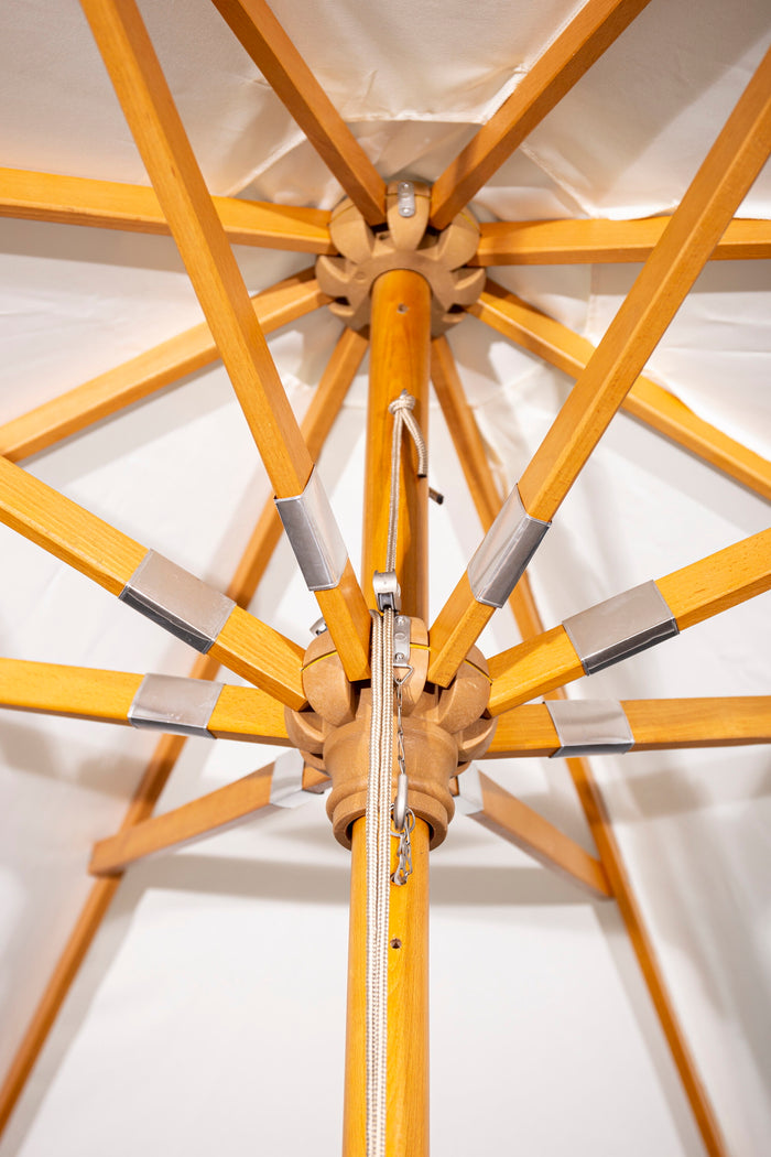 Fjôrd - Parasol Wit Ø3m - Hout - Naxos