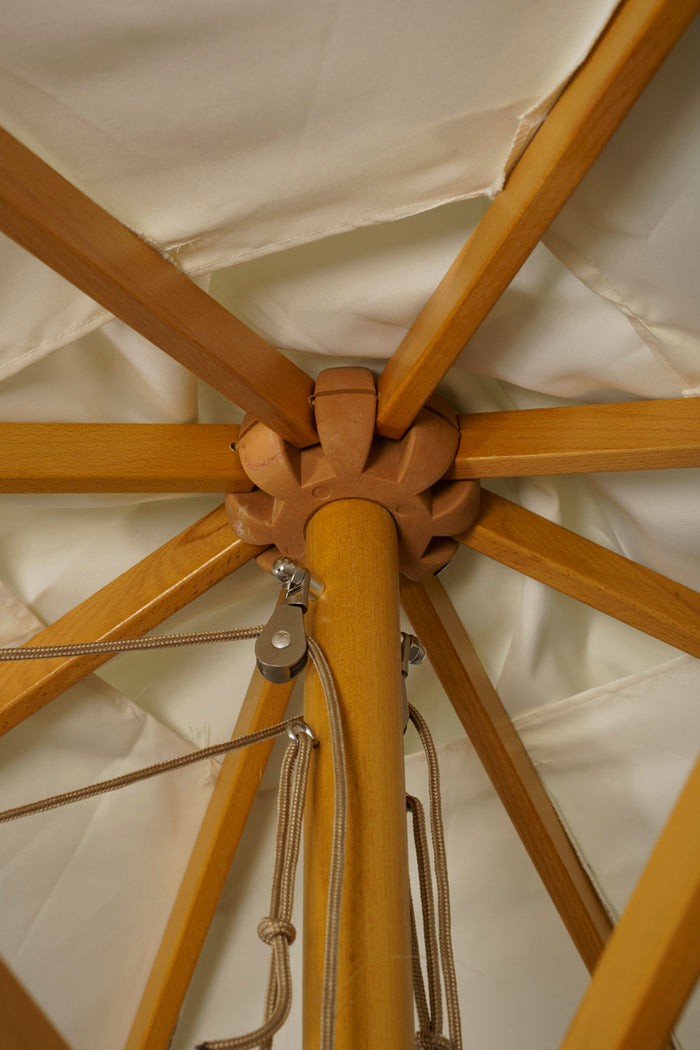 Fjôrd - Parasol Wit 3x3m - Hout - Naxos