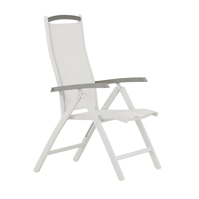 Fjôrd - Tuinstoel Wit Verstelbaar - Albany - Set van 2