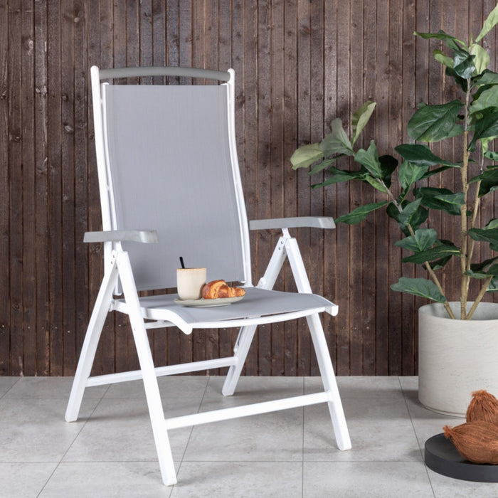 Fjôrd - Tuinstoel Grijs Verstelbaar - Albany - Set van 2