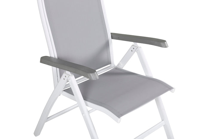 Fjôrd - Tuinstoel Grijs Verstelbaar - Albany - Set van 2