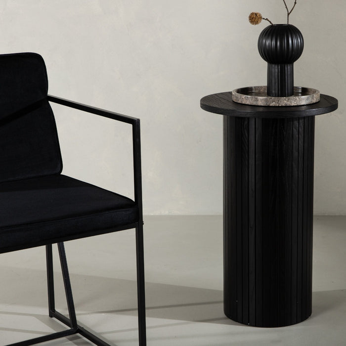 Fjôrd - Bizjettafel Zwart - Ø40cm - Bianca