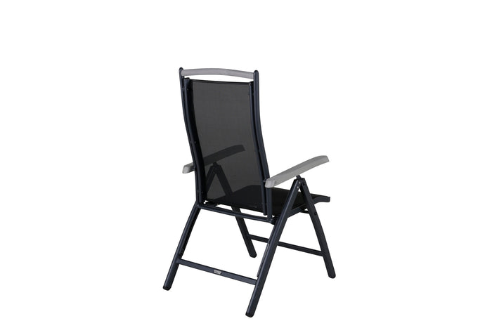 Fjôrd - Tuinstoel Zwart Verstelbaar - Albany - Set van 2