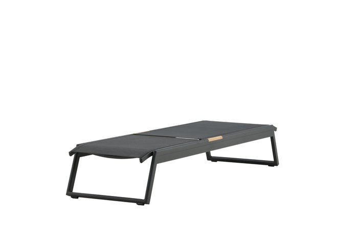 Fjôrd - Lounge Ligbed Zwart|Teak - Mexico