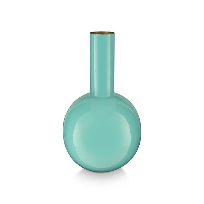 Pip Studio - Bloemenvaas - Blauwe vaas - Metaal - 15x26cm