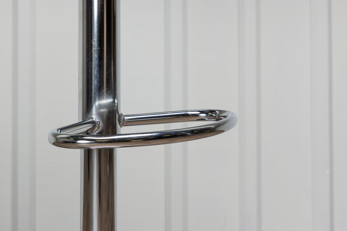 Fjôrd - Barkruk Zwart|Zilver - PU Leer - Jonna - Set van 2