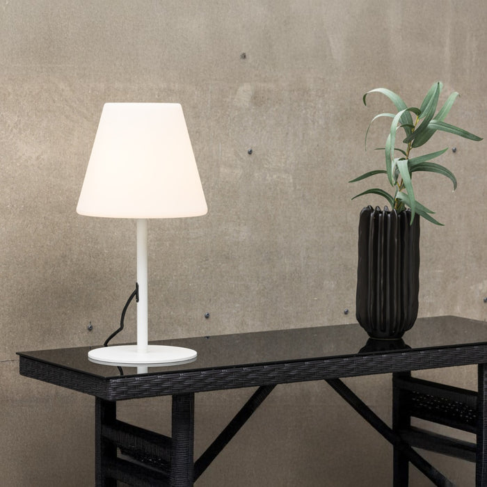 Fjôrd - Tafellamp Wit - Ø28x52cm - Moris